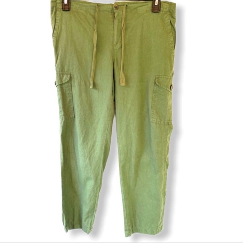 J. Crew‎ Linen Blend Pants Green
